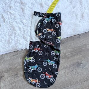 Strictly Wild NWT Motorcycle Print Baby Swaddle